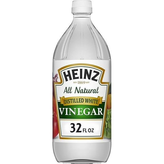 Pack of 1 Heinz All Natural Distilled White Vinegar 5% Acidity, 32 fl oz Bottle