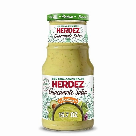 Pack of 1 Herdez Guacamole Salsa, Medium, 15.7 oz