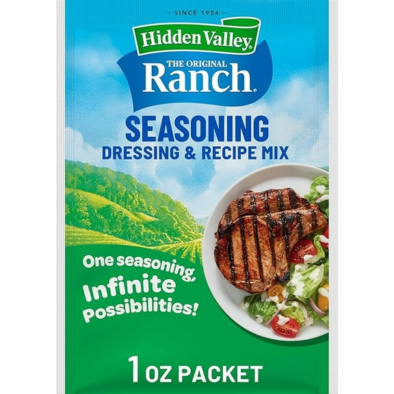 Pack of 1 Hidden Valley Original Ranch Seasoning, Dressing and Recipe Mix, 1 Ounce (Package May Vary)