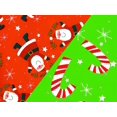 thumbnail image 1 of Pack of 1, Ho Ho Santa & Stars 24" x 417' Half Ream Gift Wrap (Reversible) for Holiday, Party, Kids' Birthday, Wedding & Special Occasion Packaging, 1 of 1