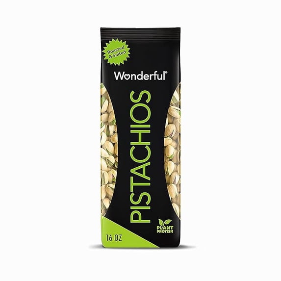 Pack of 1 In Shell, Roasted and Salted Nuts, 16 Ounce Bag, Healthy Snack, Protein Snack, Pantry Staple