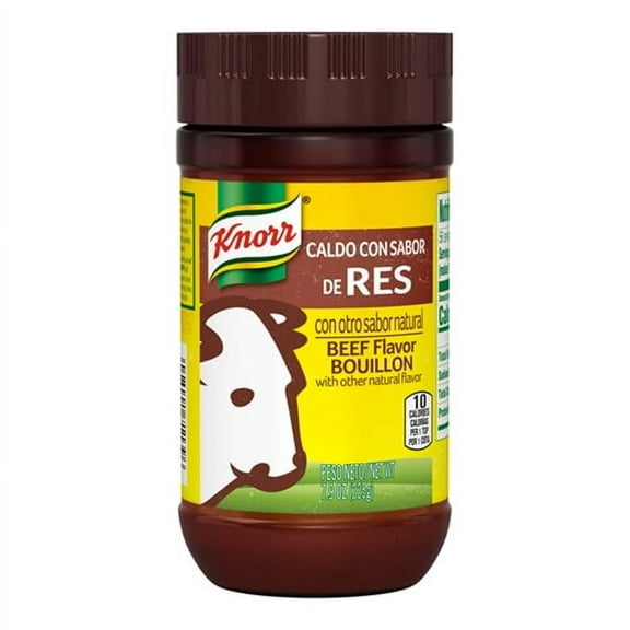 Pack of 1 Knorr Beef Flavor Bouillon For Sauces, Soups and Stews Granulated Fat and Cholesterol Free 7.9 oz(Pack of 1)
