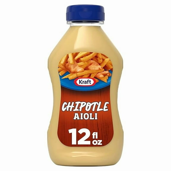 Pack of 1 Kraft Chipotle Aioli, 12 fl oz Bottle