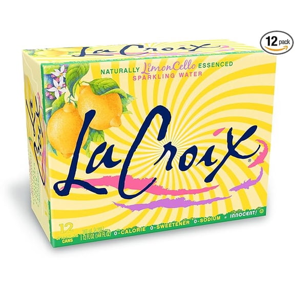 Pack of 1 LaCroix Sparkling Water, LimonCello, 12 Fl Oz (pack of 12)