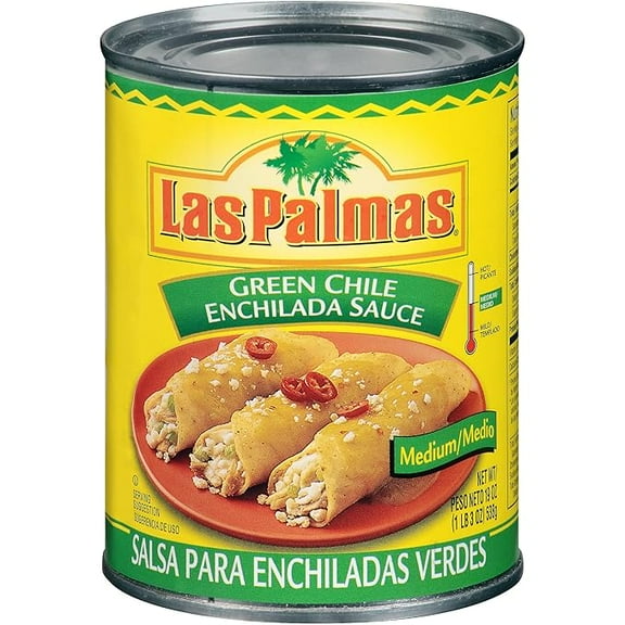 Pack of 1 Las Palmas Green Chile Enchilada Sauce, Medium, 19 Ounce