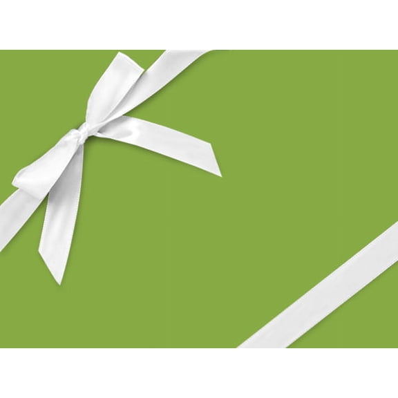Pack of 1, Lime Green Velvet 26" x 417' Half Ream Roll Gift Wrap for Holiday, Party, Kids' Birthday, Wedding & Special Occasion Packaging