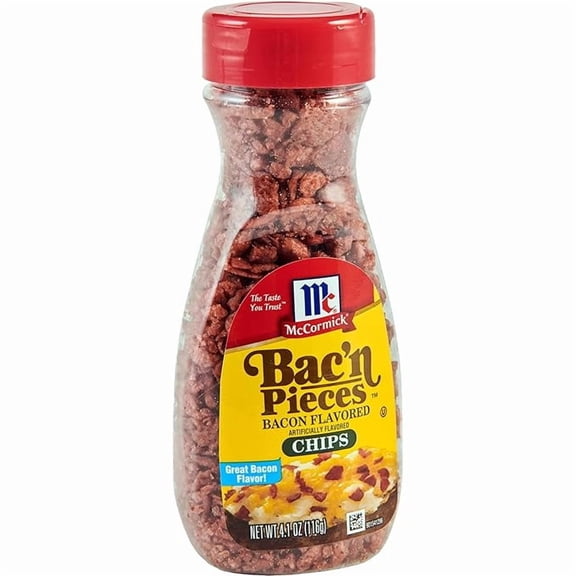Pack of 1 McCormick Bac'n Pieces Bacon Flavored Chips, 4.1 Oz