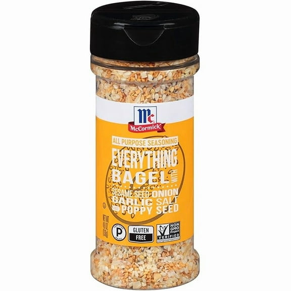 Pack of 1 McCormick Everything Bagel All Purpose Seasoning, 4.8 oz