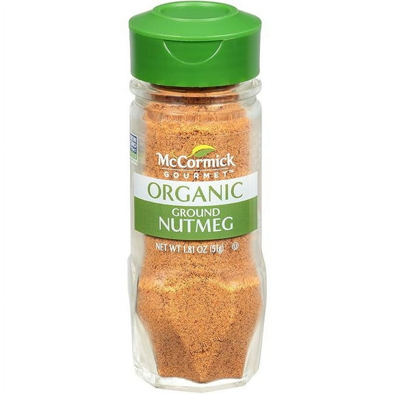 Pack of 1 McCormick Gourmet Organic Ground Nutmeg, 1.81 Oz