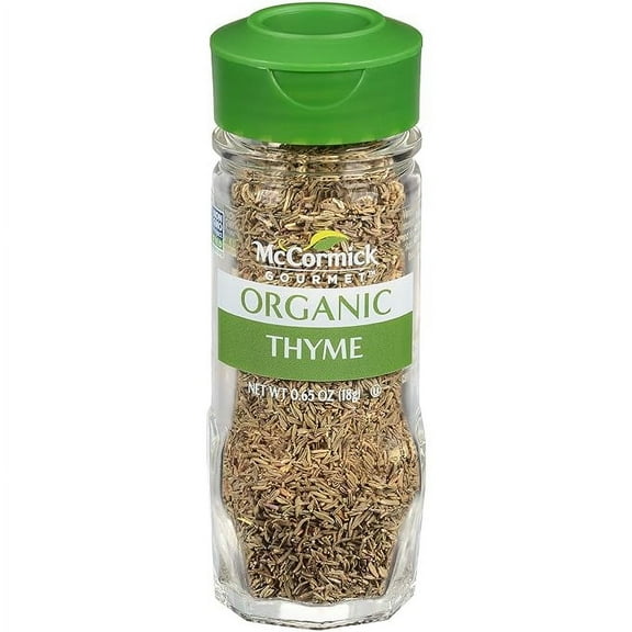 Pack of 1 McCormick Gourmet Organic Thyme, 0.65 Oz