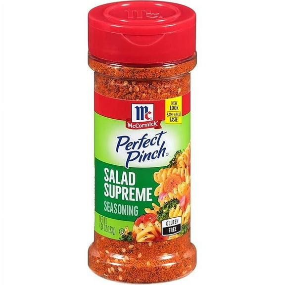 Pack of 1 McCormick Perfect Pinch Salad Supreme Seasoning, 4.34 oz