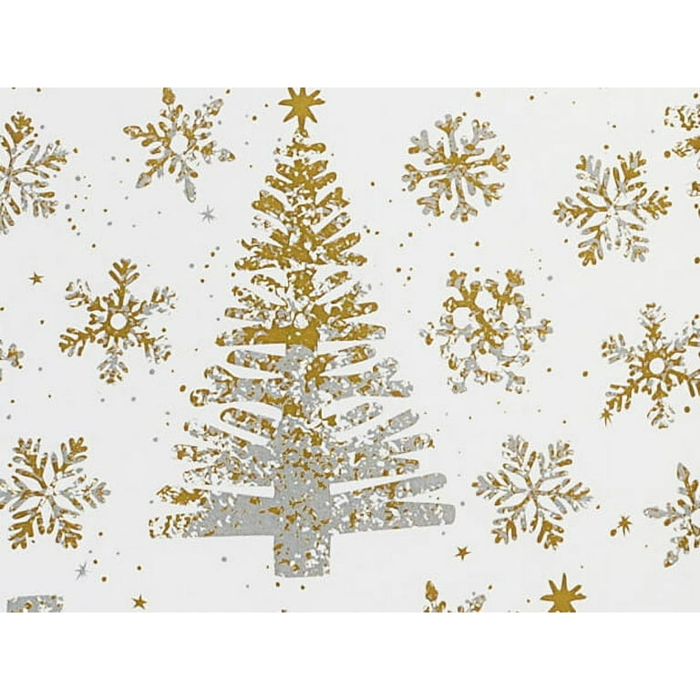Christmas Snowflakes Gift Wrap, 24x417' Counter Roll