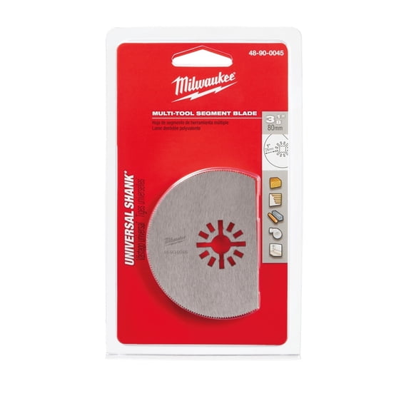 Pack of 1, Milwaukee 48-90-0045 3-1/8 In. Segment Multi-Tool Blade