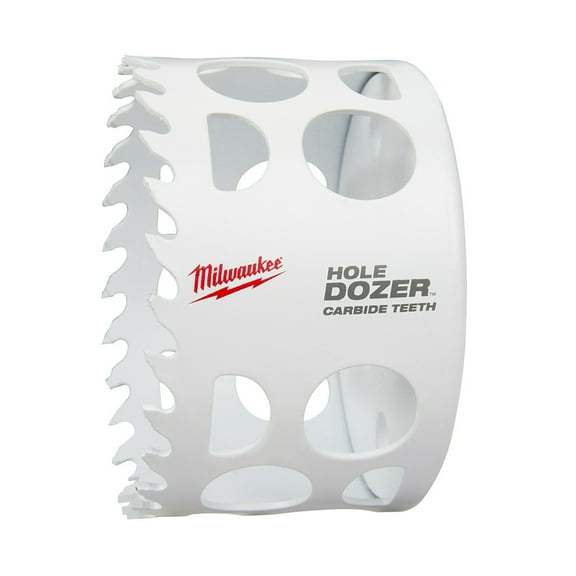 Pack of 1, Milwaukee 49-56-0737 3-3/8 In. Hole Dozer Carbide Teeth Hole Saw