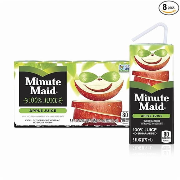 Pack of 1 Minute Maid 6oz 8pk Apple w/ Calcium & Vitamin C