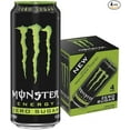 thumbnail image 1 of Pack of 1 Monster Energy Zero Sugar, Low Calorie Energy Drink, 16 Ounce, 4 Pack, 1 of 1