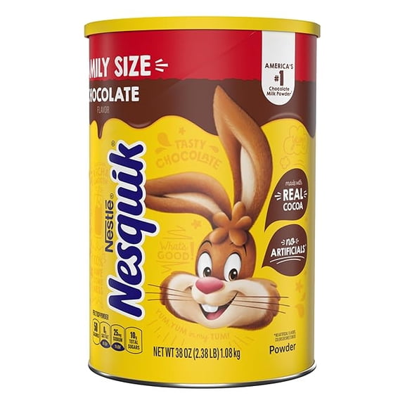 Pack of 1 Nesquik Chocolate Flavor Powder Drink Mix Canister