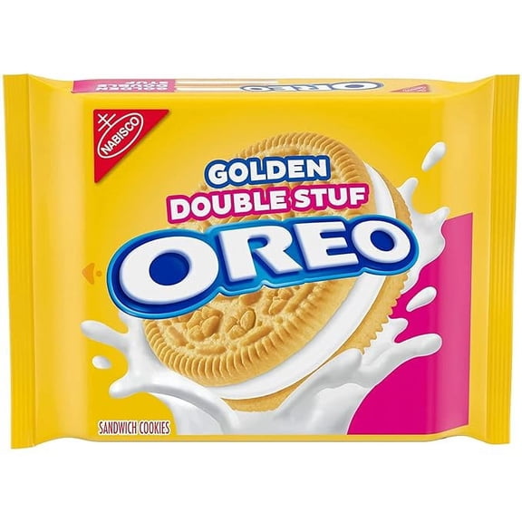 Pack of 1 OREO Double Stuf Golden Sandwich Cookies, 14.03 oz