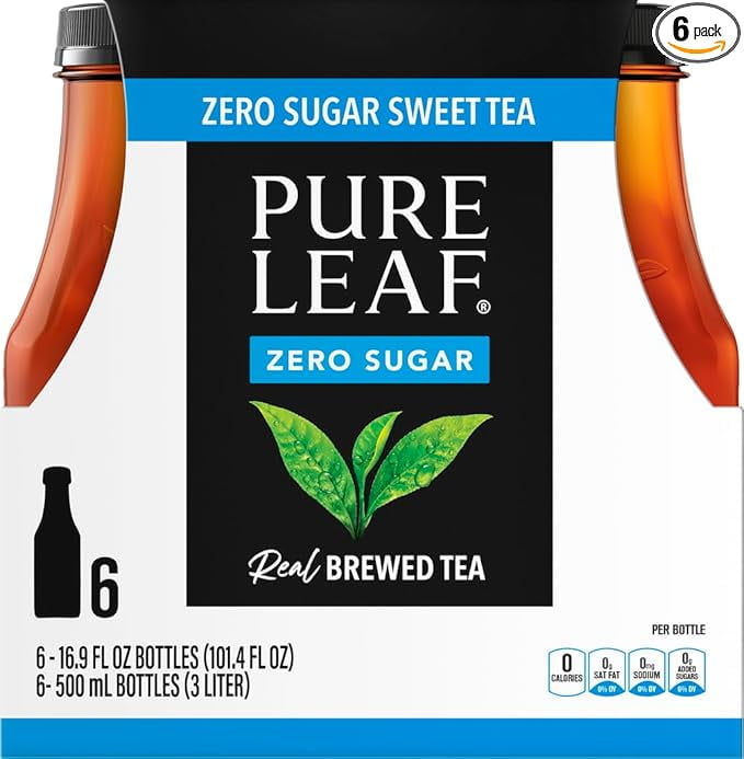 Pack of 1 Pure Leaf Zero Sugar Sweet Tea, 16.9 Fl Oz, Pack of 6