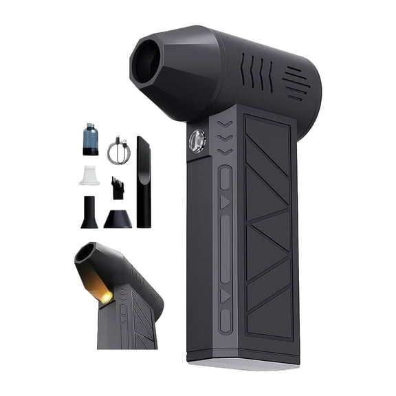 Pack of 1 Rapid 130000 WHIRLS USB Rechargeable Handheld Augmenter Blower Highlighting LED Field glasses Vacuum Function for Snow Removal