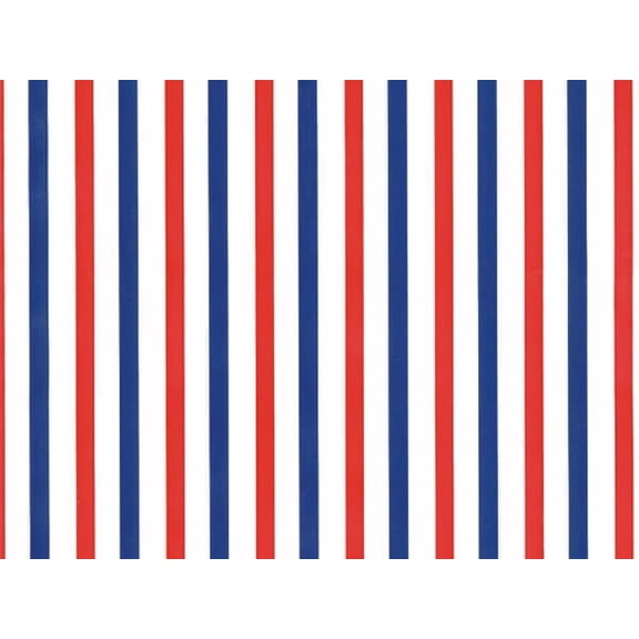 Pack of 1, Red & Blue Stripe 26" x 833' Full Ream Roll Gift Wrap for Holiday, Party, Kids' Birthday, Wedding & Special Occasion Packaging