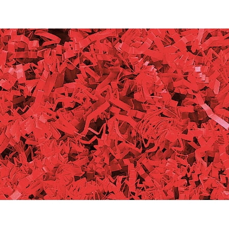 Pack of 1, Red Crinkle Cut™ Paper Shred 40 Lb Spring-Fill Shred for Baskets, Basket Boxes, Bags, Containers & Nested Boxes