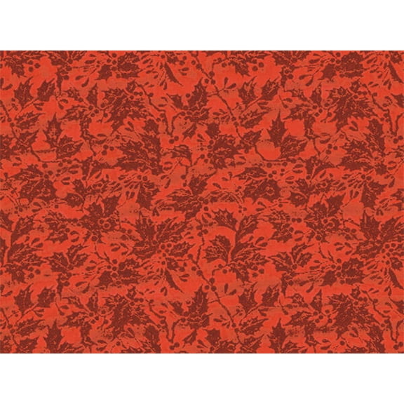 Pack of 1, Red Foil Emb #118 24" x 417' Half Ream Gift Wrap (Foil) for Holiday, Party, Kids' Birthday, Wedding & Special Occasion Packaging