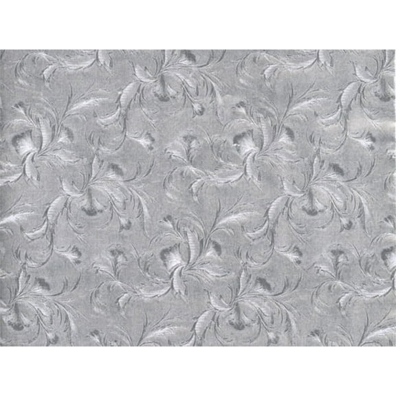 Pack of 1, Silver Foil Emb #151 30" x 833' Full Ream Gift Wrap (Foil) for Holiday, Party, Kids' Birthday, Wedding & Special Occasion Packaging