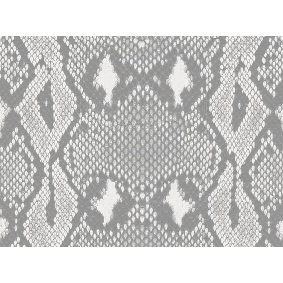 Pack of 1, Silver Snakeskin Wrapping Paper 24" x 417', Half Ream Roll for Holiday, Party Favor, Birthday, Event and Celebration, Made in USA
