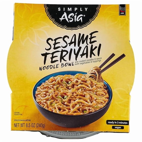 Pack of 1 Simply Asia Sesame Teriyaki Noodle Bowl, 8.5 Oz
