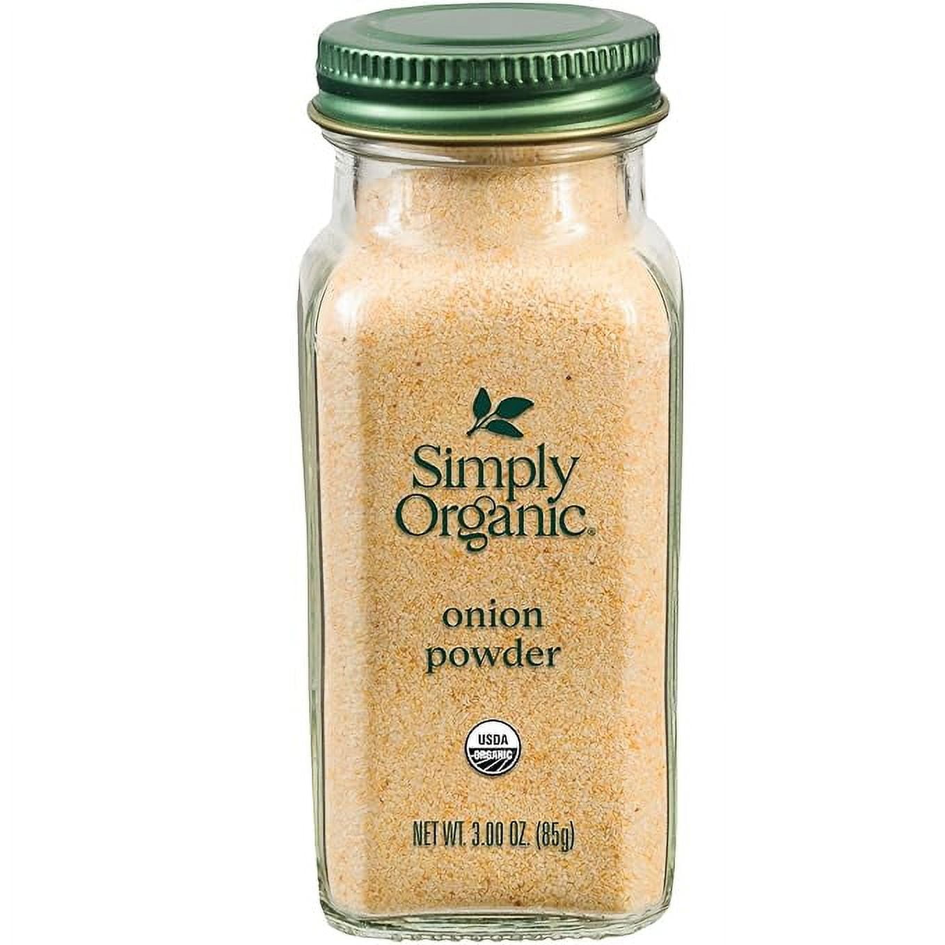 Pack of 1 Simply Organic White Onion Powder, 3-Ounce Jar, Organic US Grown Onions, Real Onion Taste Without The Tears, Kosher, Non GMO
