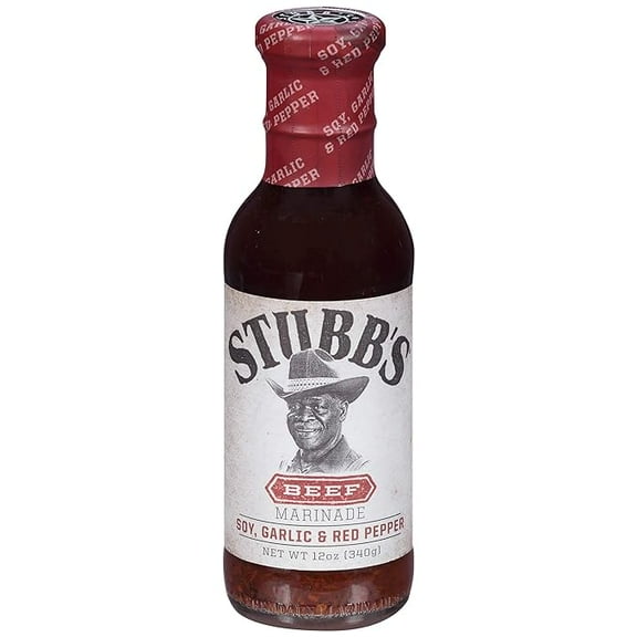 Pack of 1 Stubb's Soy, Garlic & Red Pepper Beef Marinade, 12 oz