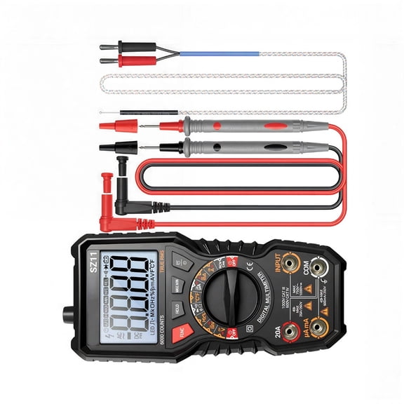 Pack of 1 Tall Accuracy Multimeter Highlighting Data Hold Low Power Warning Security Blend