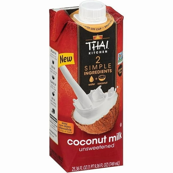 Pack of 1 Thai Kitchen Unsweetened Coconut Milk, 25.36 fl oz