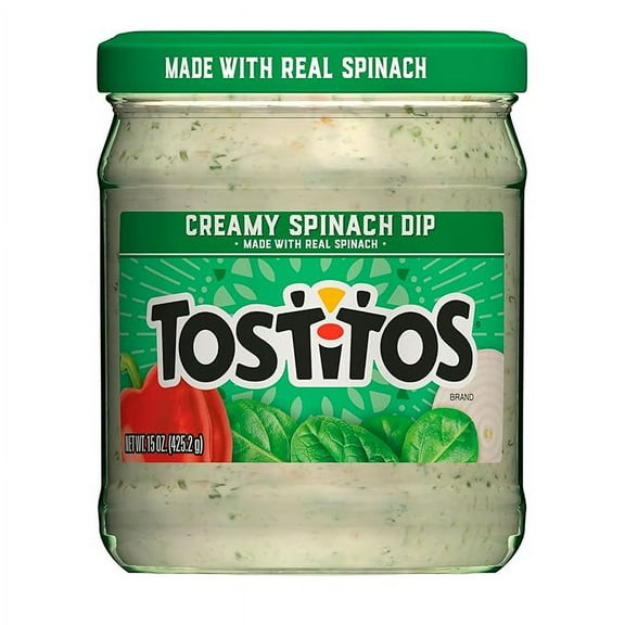 Pack of 1 Tostitos, Creamy Spinach Dip, 15 oz