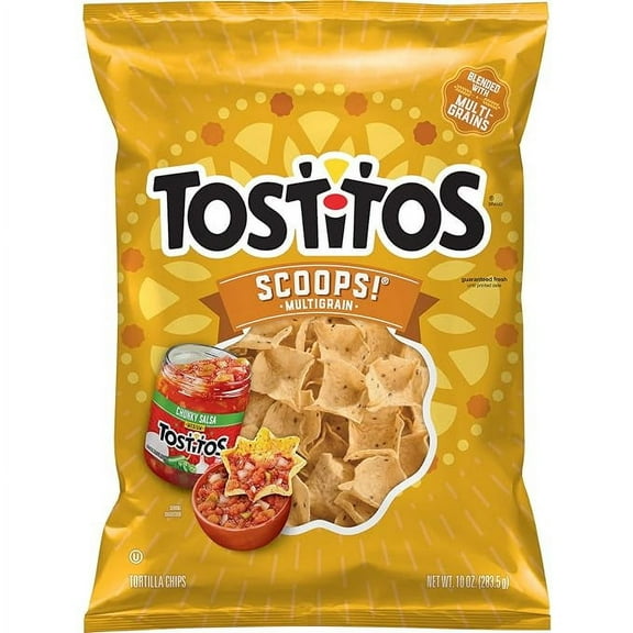 Pack of 1 Tostitos Scoops! Multigrain Tortilla Chips, 10 Oz