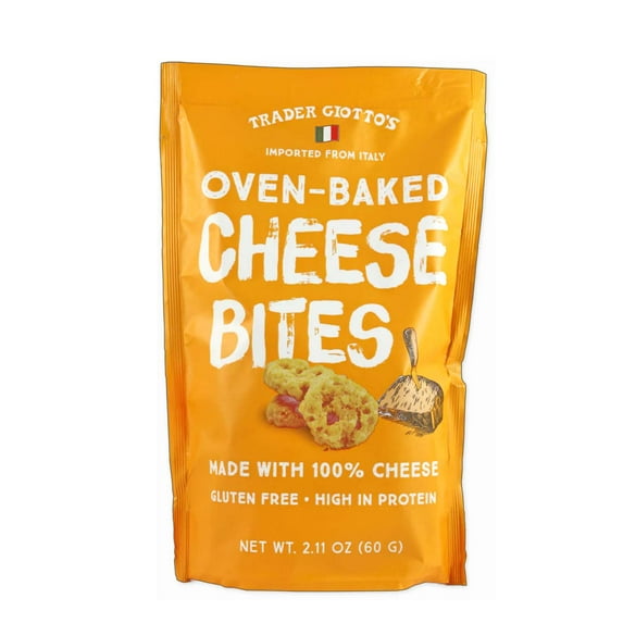 Pack of 1 Trader Joe's Trader Giotto's Oven-Baked, Gluten-Free, Low Carb Cheese Bites | 2.11 oz