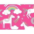 thumbnail image 1 of Pack of 1, Unicorns On Pink Wrapping Paper Roll, 30" x 417' For Party, Holiday & Events, 1 of 1