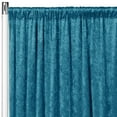 thumbnail image 1 of Pack of 1, Velvet 14Ft H X 52" W Drape/Backdrop Curtain Panel - Peacock Teal for Tradeshow, Showroom, Birthday Party, Theater Decor, 1 of 1