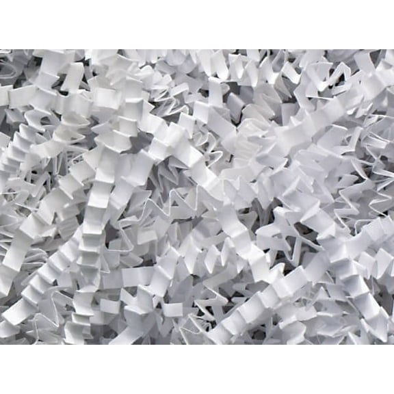 Pack of 1, White Crinkle Cut Paper Shred 40 Lb Spring-Fill Shred for Baskets, Basket Boxes, Bags, Containers & Nested Boxes