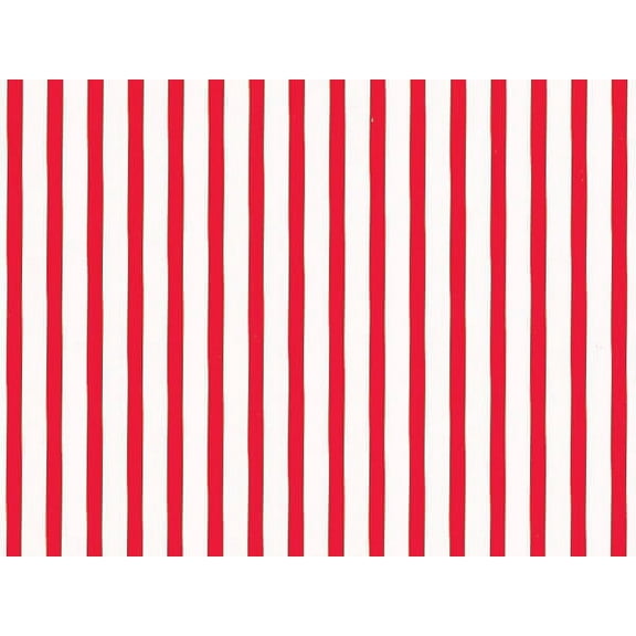 Pack of 1, Wide Red Stripes 30" x 417' Half Ream Roll Gift Wrap for Holiday, Party, Kids' Birthday, Wedding & Special Occasion Packaging