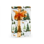 Pack of 1, Woodland Creatures Gift Wrap, 24"x85' Cutter Roll for Celebration, Party, Holiday, Birthday and Events, Made in USA