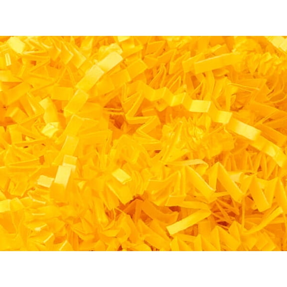 Pack of 1, Yellow Crinkle Cut Paper Shred 10 Lb Spring-Fill Shred Great for Baskets, Basket Boxes, Bags, Containers & Nested Boxes