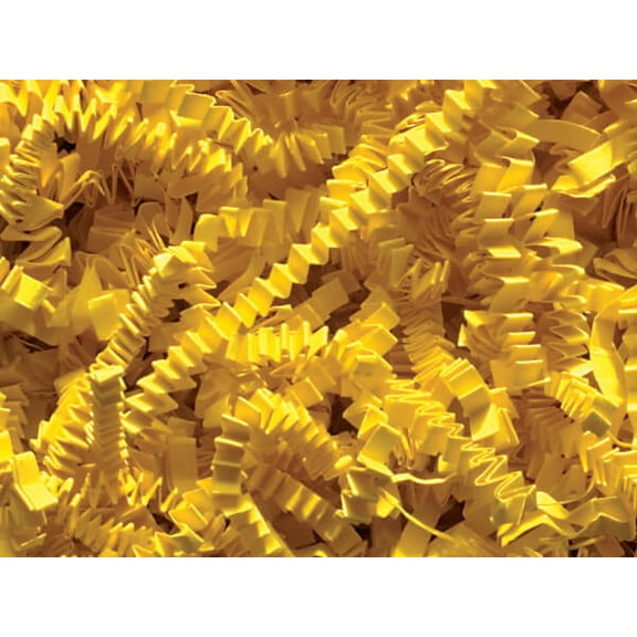 Pack of 1, Yellow Crinkle Cut Paper Shred 40 Lb Spring-Fill Shred for Baskets, Basket Boxes, Bags, Containers & Nested Boxes
