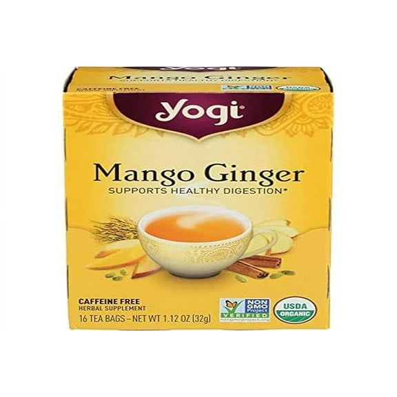 Pack of 1 Yogi Tea, Mango Ginger, 16 ct