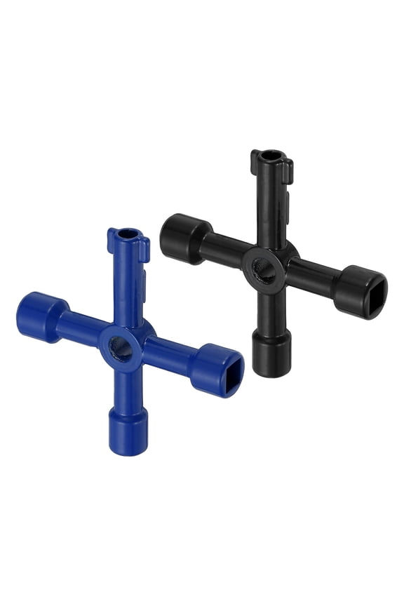Pack of 1 Zinc Alloy 4 in 1 Universal Utility Key Black,Blue, Style A