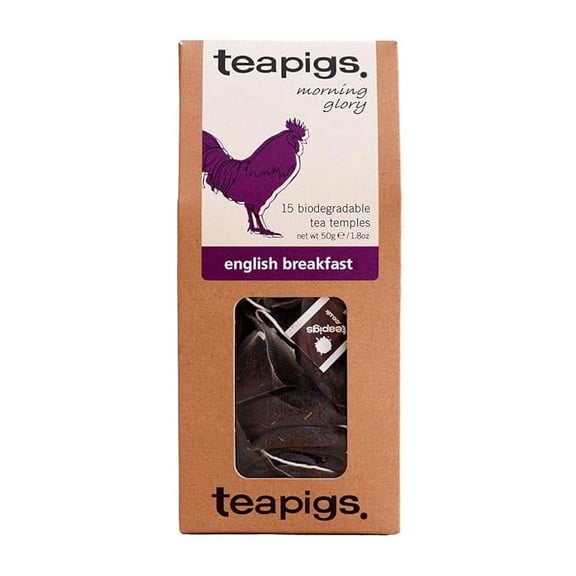 Pack of 1 teapigs English Breakfast Tea, 1.76 Ounce, 15 Count (501)