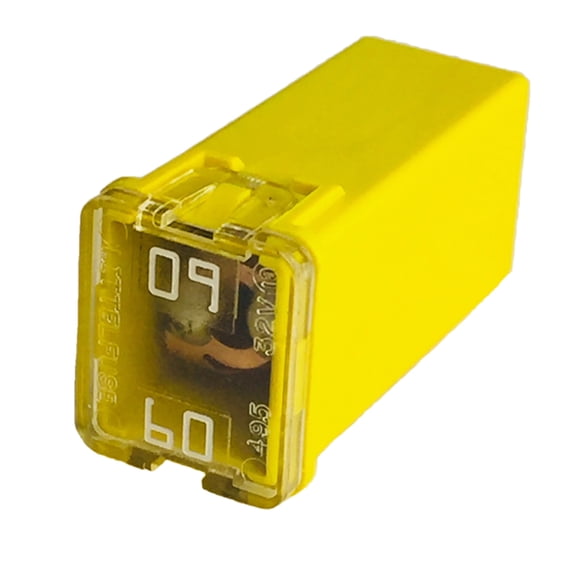 Pack of 10, 0495060 - JCAS60 JCASE FUSE RATED 495 32V 60A YELLOW