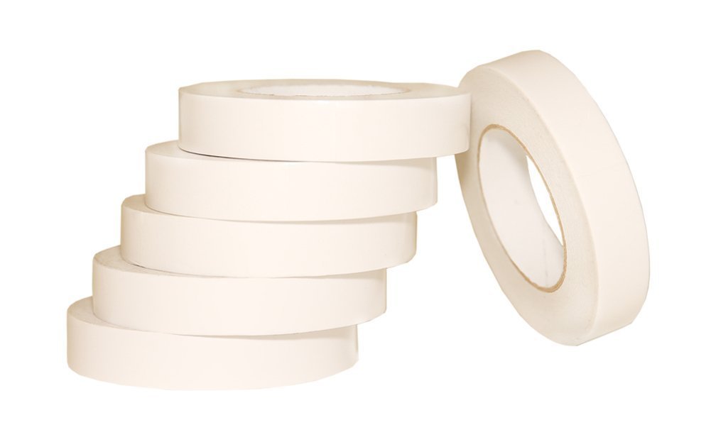 (Pack of 10 1" Heavy Duty Banner Hem Double Sided Permanent Tape (1-Inch x 164-Feet/55 Yard)