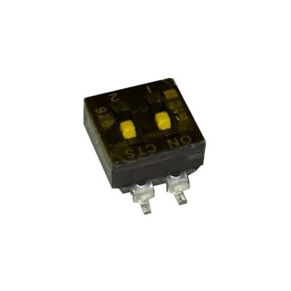 Pack of 10 219-2MSTR Switch Dip SPST 2 Position Surface Mount Slide (Standard) Actuator 100mA 20VDC : RoHS